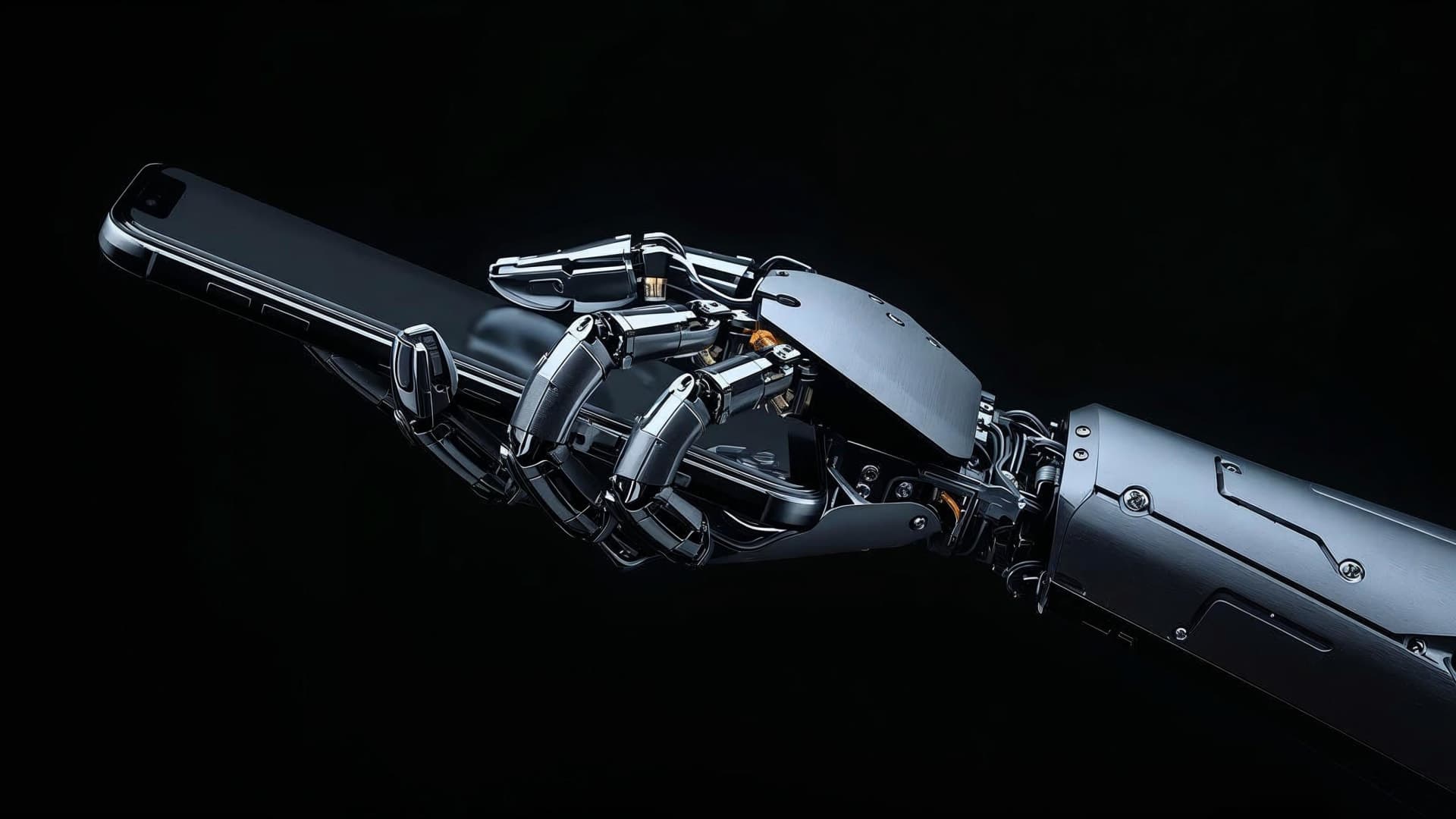 Mechanical robotic hand — contact hero